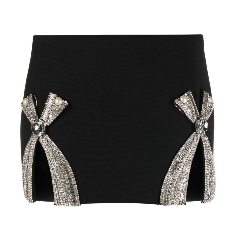 AREA Bow-detail mini skirt